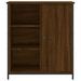 Buffet chêne marron 70x30x80 cm bois d'ingénierie - Photo n°6