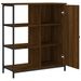 Buffet chêne marron 70x30x80 cm bois d'ingénierie - Photo n°5