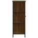 Buffet chêne marron 70x30x80 cm bois d'ingénierie - Photo n°7