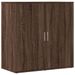 Buffet chêne marron 79x38x80 cm bois d'ingénierie - Photo n°1