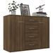 Buffet Chêne marron 88x30x65 cm Bois d'ingénierie - Photo n°3