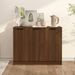 Buffet Chêne marron 90,5x30x70 cm Bois d'ingénierie - Photo n°2