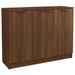 Buffet Chêne marron 90,5x30x70 cm Bois d'ingénierie - Photo n°1