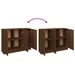 Buffet Chêne marron 90,5x30x70 cm Bois d'ingénierie - Photo n°8