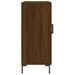 Buffet chêne marron 90x34x80 cm bois d'ingénierie - Photo n°7