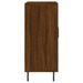 Buffet chêne marron 90x34x80 cm bois d'ingénierie - Photo n°7