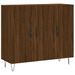 Buffet chêne marron 90x34x80 cm bois d'ingénierie - Photo n°1