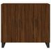 Buffet chêne marron 90x34x80 cm bois d'ingénierie - Photo n°6