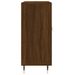 Buffet chêne marron 90x34x80 cm bois d'ingénierie - Photo n°7