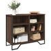 Buffet chêne marron 91x35,5x74,5 cm bois d'ingénierie - Photo n°1
