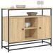 Buffet chêne sonoma 100x35x80 cm bois d'ingénierie - Photo n°3