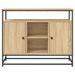 Buffet chêne sonoma 100x35x80 cm bois d'ingénierie - Photo n°6