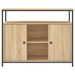 Buffet chêne sonoma 100x35x80 cm bois d'ingénierie - Photo n°6