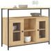 Buffet chêne sonoma 100x35x80 cm bois d'ingénierie - Photo n°3