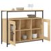 Buffet chêne sonoma 100x35x80 cm bois d'ingénierie - Photo n°4