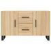 Buffet chêne sonoma 100x36x60 cm bois d'ingénierie - Photo n°6