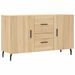 Buffet chêne sonoma 100x36x60 cm bois d'ingénierie - Photo n°1