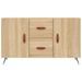 Buffet chêne sonoma 100x36x60 cm bois d'ingénierie - Photo n°6