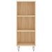 Buffet chêne sonoma 34,5x32,5x90 cm bois d'ingénierie - Photo n°4