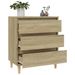 Buffet Chêne sonoma 60x35x70 cm Bois d'ingénierie - Photo n°5