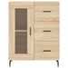 Buffet chêne sonoma 69,5x34x90 cm bois d'ingénierie - Photo n°5