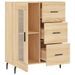 Buffet chêne sonoma 69,5x34x90 cm bois d'ingénierie - Photo n°6