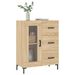 Buffet chêne sonoma 69,5x34x90 cm bois d'ingénierie - Photo n°3