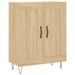 Buffet chêne sonoma 69,5x34x90 cm bois d'ingénierie - Photo n°1