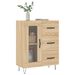 Buffet chêne sonoma 69,5x34x90 cm bois d'ingénierie - Photo n°3