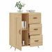 Buffet chêne sonoma 69,5x34x90 cm bois d'ingénierie - Photo n°4