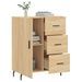 Buffet chêne sonoma 69,5x34x90 cm bois d'ingénierie - Photo n°4