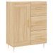 Buffet chêne sonoma 69,5x34x90 cm bois d'ingénierie - Photo n°1