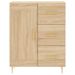 Buffet chêne sonoma 69,5x34x90 cm bois d'ingénierie - Photo n°5