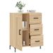 Buffet chêne sonoma 69,5x34x90 cm bois d'ingénierie - Photo n°4