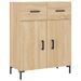 Buffet chêne sonoma 69,5x34x90 cm bois d'ingénierie - Photo n°1