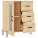 Buffet chêne sonoma 69,5x34x90 cm bois d'ingénierie - Photo n°6