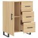 Buffet chêne sonoma 69,5x34x90 cm bois d'ingénierie - Photo n°6