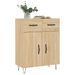 Buffet chêne sonoma 69,5x34x90 cm bois d'ingénierie - Photo n°3