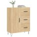 Buffet chêne sonoma 69,5x34x90 cm bois d'ingénierie - Photo n°3