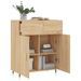 Buffet chêne sonoma 69,5x34x90 cm bois d'ingénierie - Photo n°4