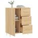 Buffet chêne sonoma 69,5x34x90 cm bois d'ingénierie - Photo n°4