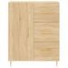 Buffet chêne sonoma 69,5x34x90 cm bois d'ingénierie - Photo n°5