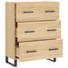 Buffet chêne sonoma 69,5x34x90 cm bois d'ingénierie - Photo n°6