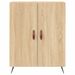 Buffet chêne sonoma 69,5x34x90 cm bois d'ingénierie - Photo n°5