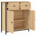 Buffet chêne sonoma 70x30x80 cm bois d'ingénierie - Photo n°5