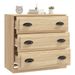 Buffet chêne sonoma 70x35,5x67,5 cm bois d'ingénierie - Photo n°7