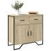 Buffet chêne sonoma 79,5x35,5x74,5 cm bois d'ingénierie - Photo n°1
