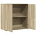 Buffet chêne sonoma 79x38x80 cm bois d'ingénierie - Photo n°6