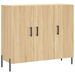 Buffet chêne sonoma 90x34x80 cm bois d'ingénierie - Photo n°1