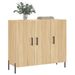 Buffet chêne sonoma 90x34x80 cm bois d'ingénierie - Photo n°3